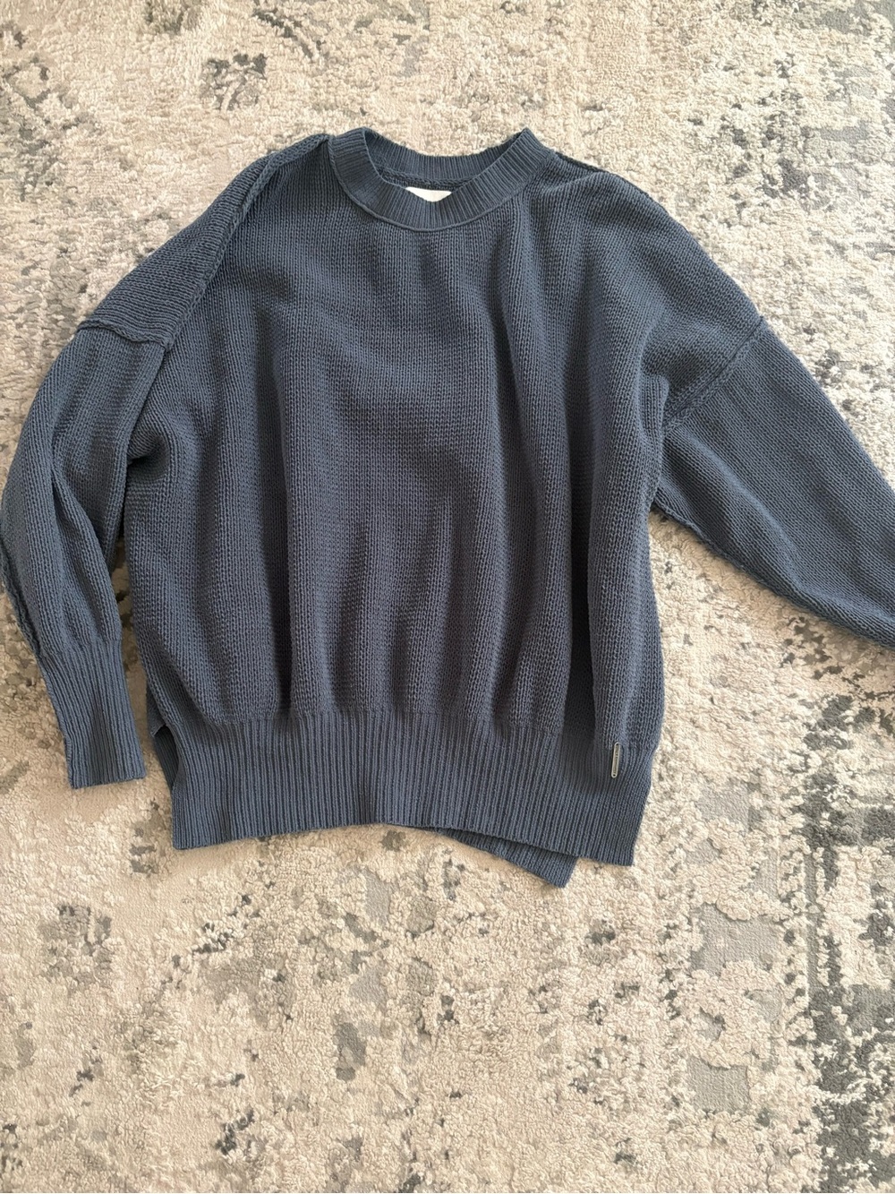 Abercrombie & Fitch Men's Crewneck Sweater - Dark Blue